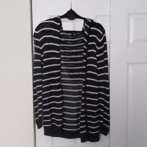 Gap striped cardigan with hood